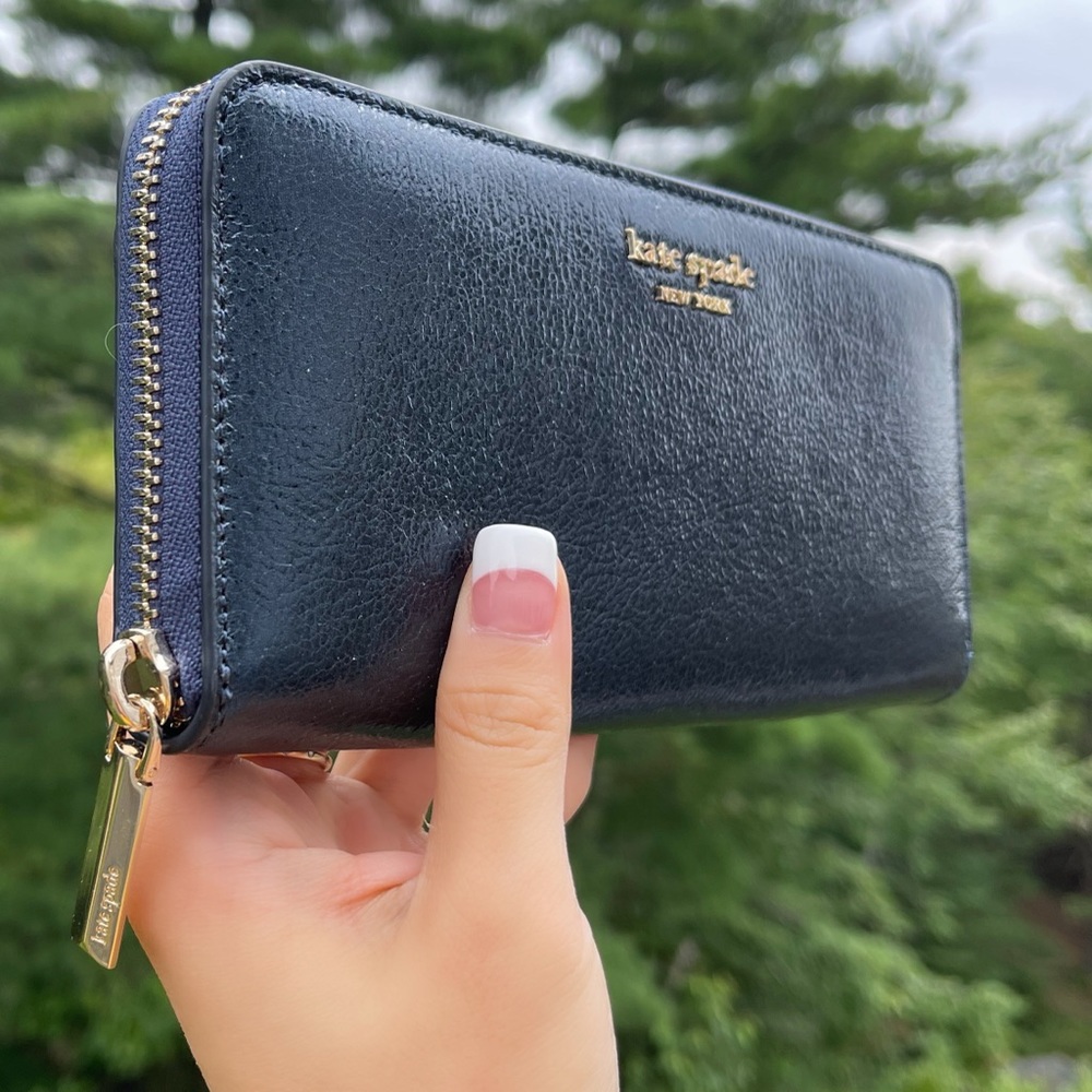 Kate Spade spencer metallic continental wallet - Picture 2 of 11